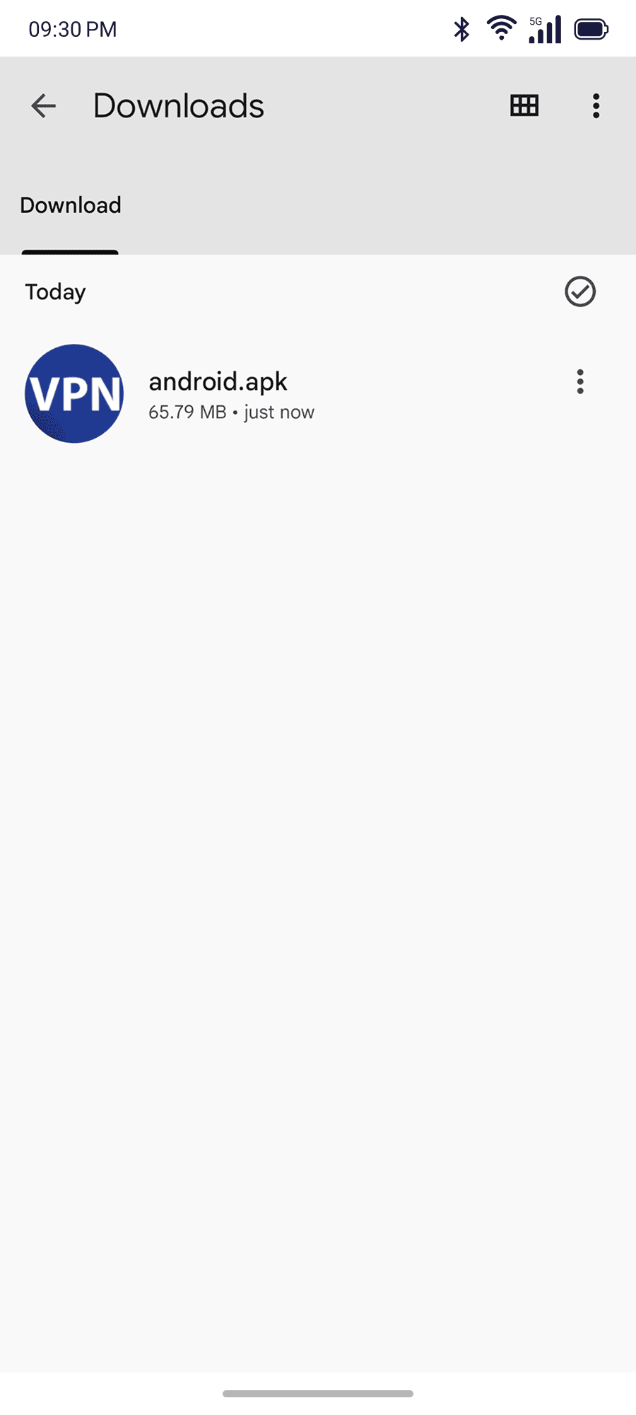 Installer first screen