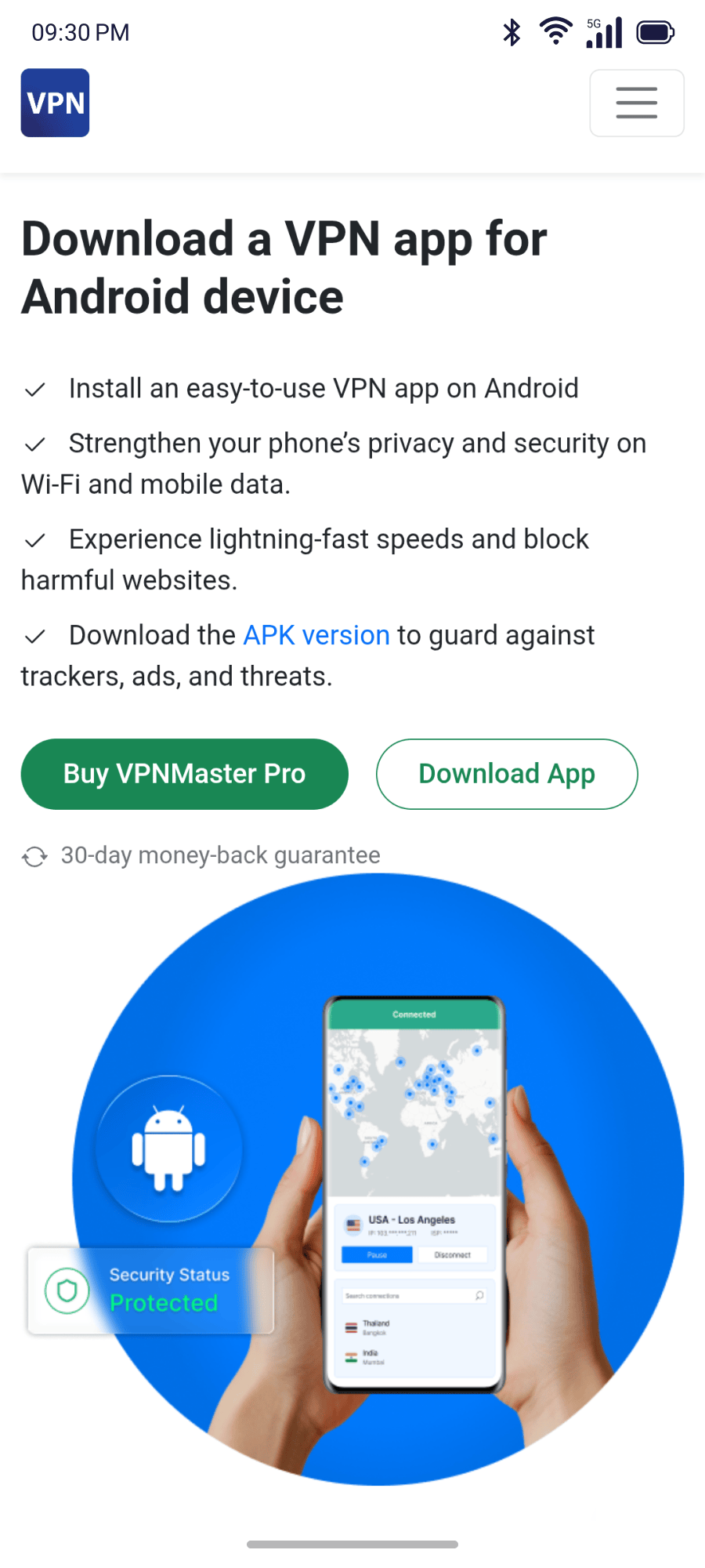 Android download page