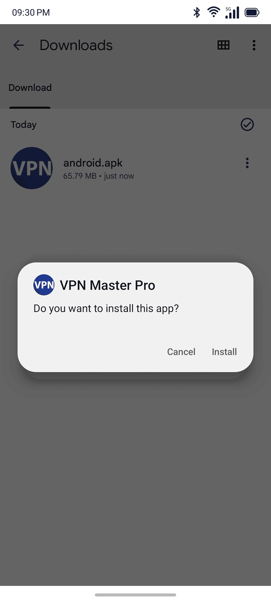 User Account Control prompt