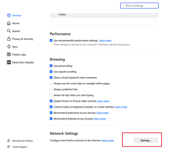 Network Settings
