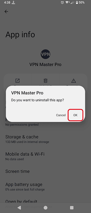 Clearing app storage and cache